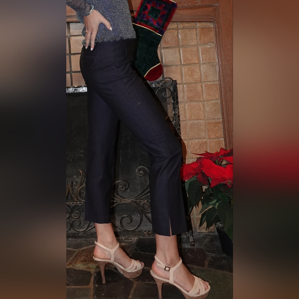 Classiques Entier navy dress trousers ankle pants sz 2